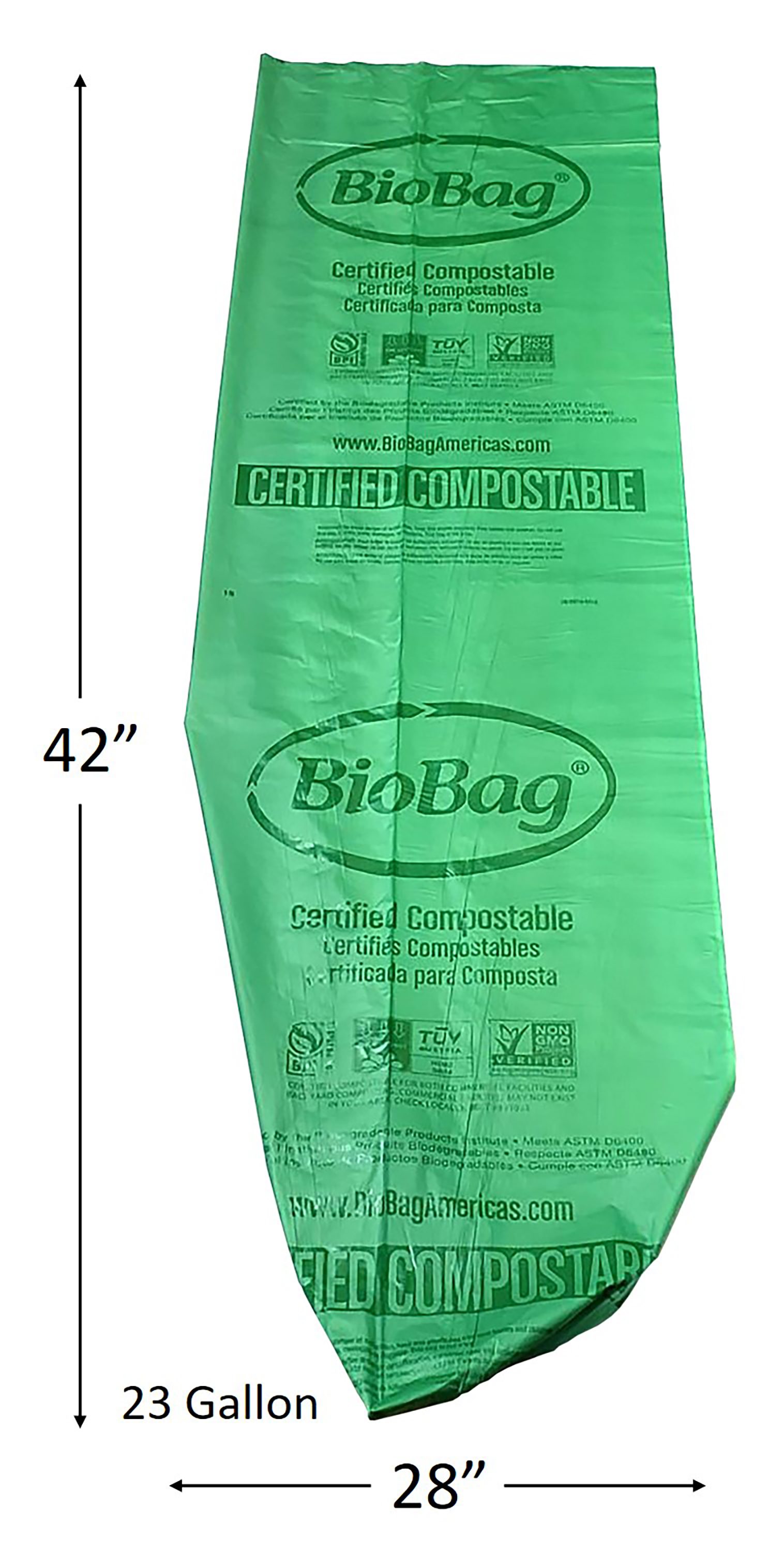 Large Roll 30 L bioliner compostable bordure du trottoir Caddy Sacs poubelles 25 sacs 