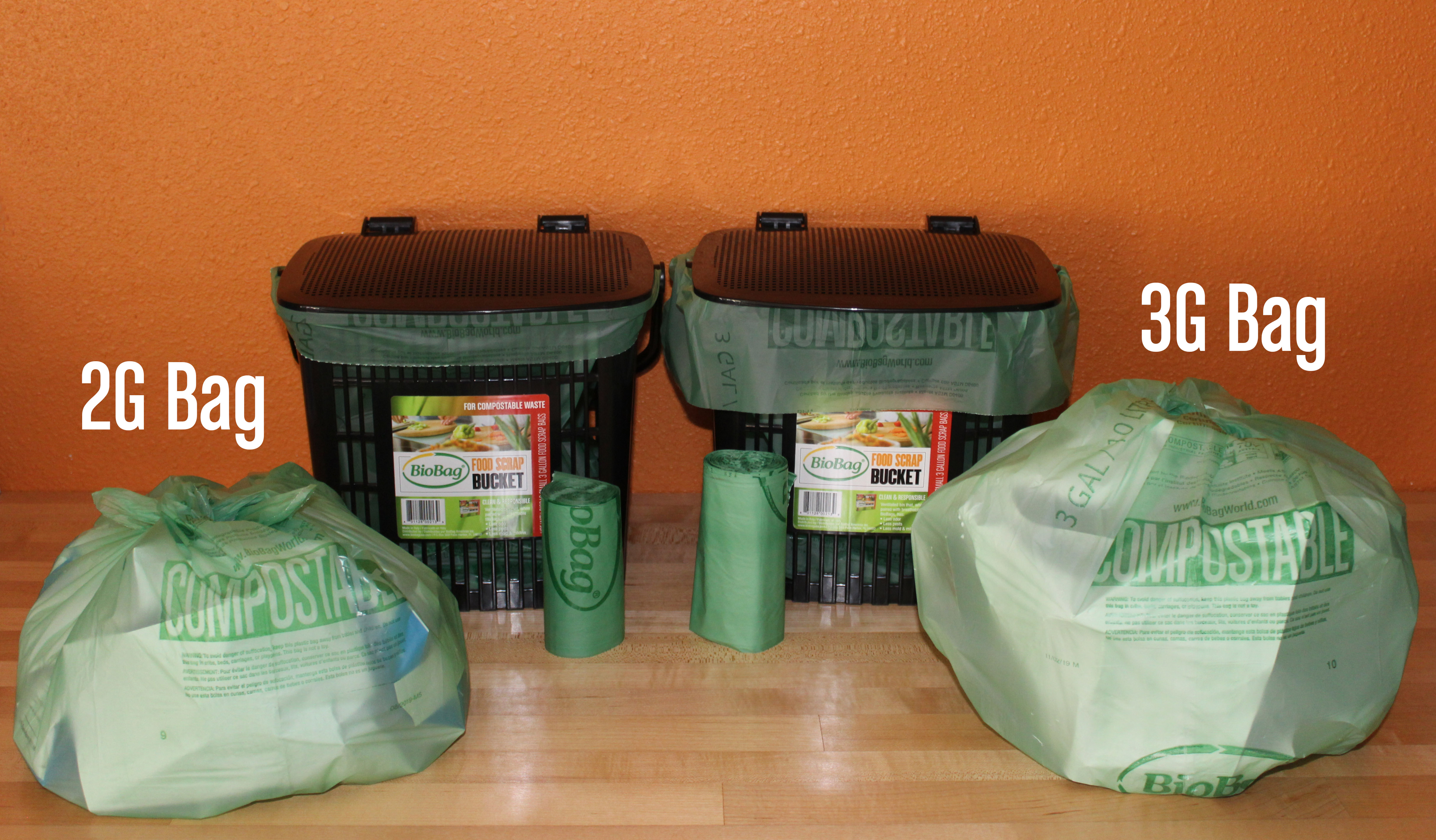 BioBag 55 gallon Compostable Liners 38 x 58 10 Bags/8 Rolls per Case 