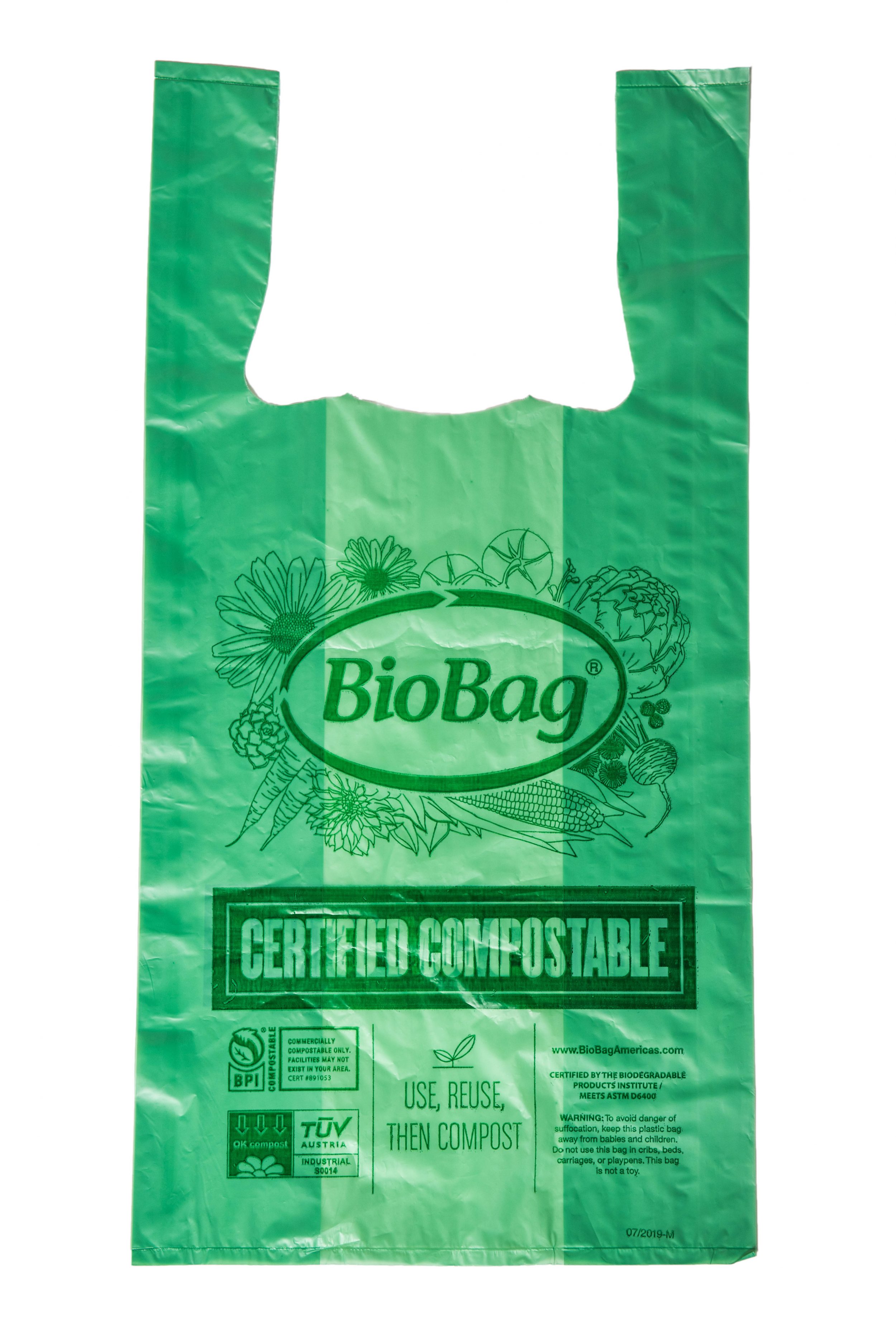 500 Count Stock Your Home Eco Grocery Bags Biodegradable Plastic Grocery Bags 